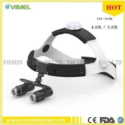 4.0X 5.0X Headband Dental Surgical Binocular Loupes Glasses Lens Magnifier