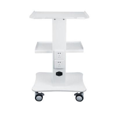 Mobile Instrument Cart Dental Chair Unit with Brake Caster Built-in Socket Dental Portable Trolley Cart