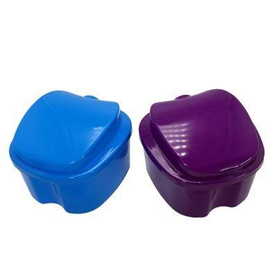 Apple Shape Denture Box with Strainer/Denture Cleaning Box