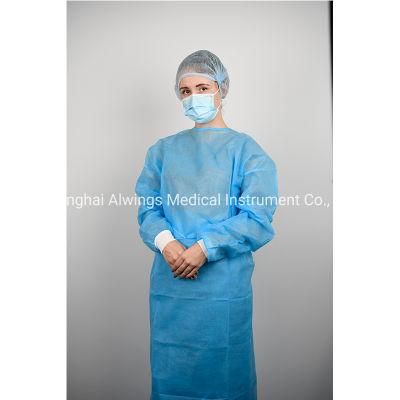 PP Non Woven Medical Disposable Isolation Gowns for Doctors and Patients Protection