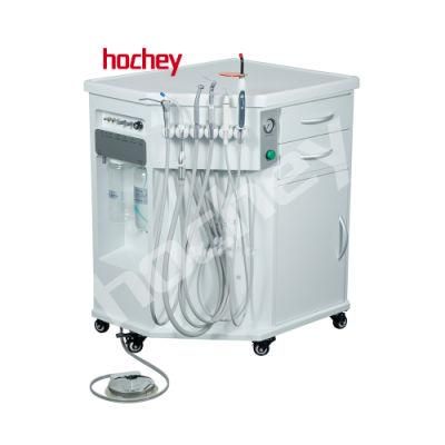 Hochey Medical Equipment Sample Available Portable Mobile Cleaning Suction Foldable Mobile Whitening Dental Unit Machine