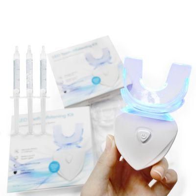 Oral Whitening Kit Tooth Professional Products Gel Bleaching Syringe 6PCS Beads LED Light