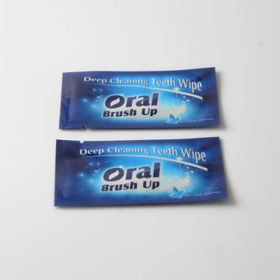 Hot Sales Sugar Free Teeth Whitening Finger Wipes Non-Toxic Daily Use Teeth Wipe Dental Easy Use Teeth Clean Wipe Oral Brush