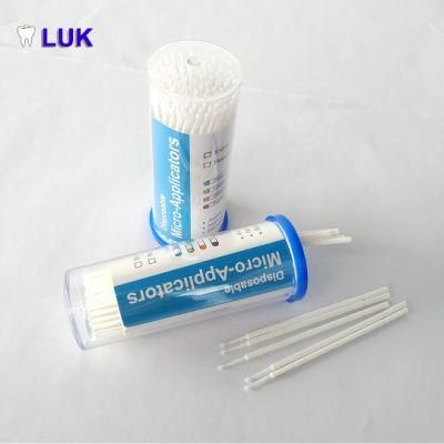 White Color Medical Supply Dental Micro Applicator Brush Tips (Good Absorbency)