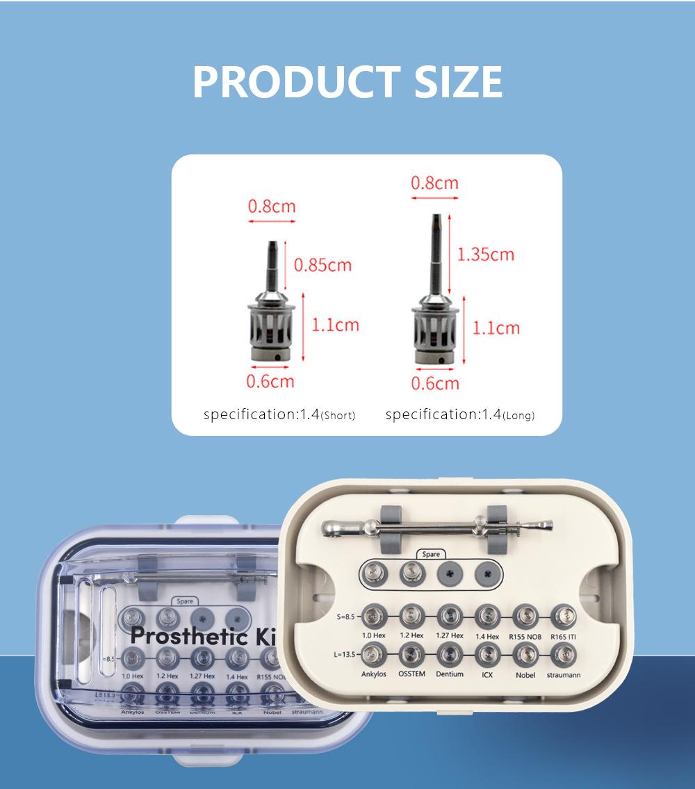 Dental Implant Tool Kit Universal Torque Wrench Prosthetic Kit Endo Activator