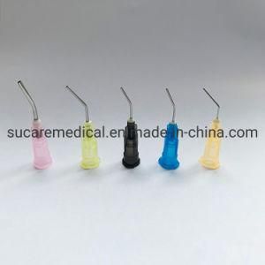 Multi-Color 16-25g Disposable Dental Pre-Bent Flow Tips