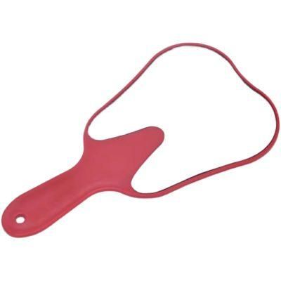 Dental Tooth Shap Mouth Mirror with ABS Handles Printed
