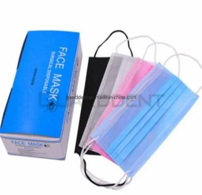 Disposable 3ply Earloop Face Masks Assorted Colors Available