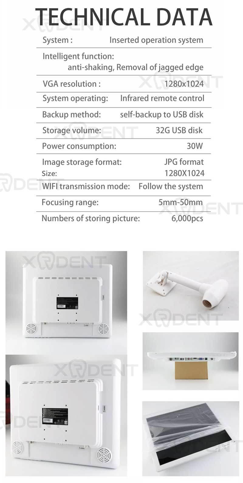 Sony CCD Camera 17 Inch LCD Intraoral Camera Multimedia Monitor Dental Equipment