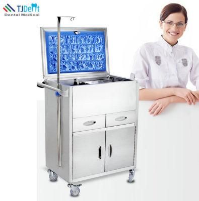 Portable Stainless Steel Medical Hospital Anesthesia Emergency Ambulance First Aid Treatment Cart