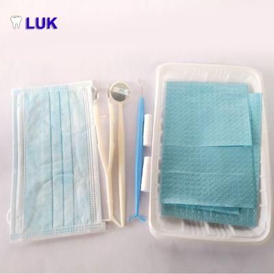 High Quality 7 in 1 Medical Equipment Disposable Sterile Dental Exam Kit