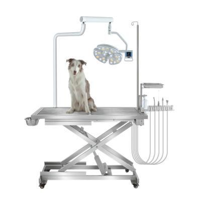 Movable Surgery Oral Care Pets Treament Cart Dental Clinic Chair Veterinary Surgical Table Cart