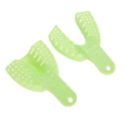 High Quality 10 PCS Green Plastic Dental Impression Tray High Temperature Resistant