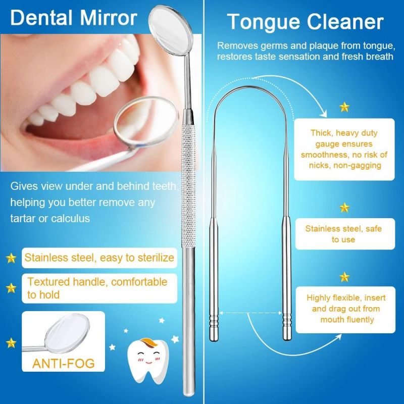 Visible Tartar Plaque Remover for Teeth Portable Dental Cleaning Device Ultrasonic Tooth Cleaner