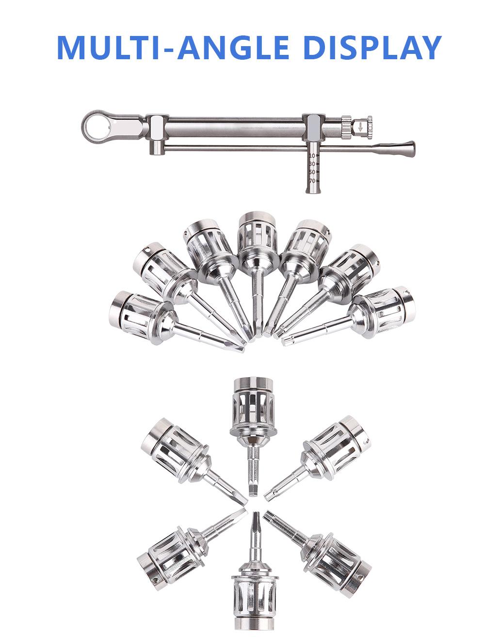 Dental Implant Tool Kit Universal Torque Wrench Prosthetic Kit Endo Activator