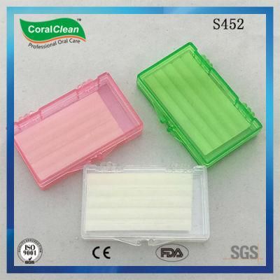 Different Flavors Mint Dental Wax Ortho Wax Orthodontic Wax Plastic Box Manufacturer