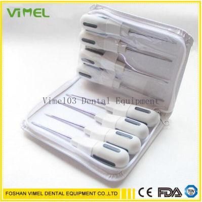 8PCS Stainless Steel Dental Luxating Lift Elevator Clareador Curved Root Dentist