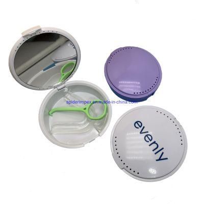 Assorted Colours Plastic Round Dental Orthodonic Aligner Retainer Box