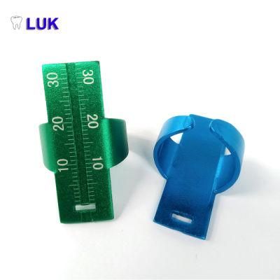 Autoclavable Aluminum Dental Endo Ring Ruler Endo Finger Ruler