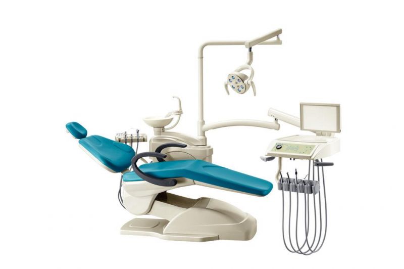 New Design with 9 Memory Programs Dental Chair Unit Intelligent Dental Chairs (KJ-915)