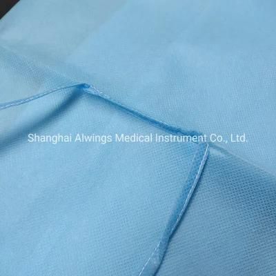Medical Disposable Medical Grade PP Isolation Gown Back Tie with Elastic Cuff