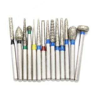 High Quality Round Pear Shaped Dental Kit Sintered Diamond Burs