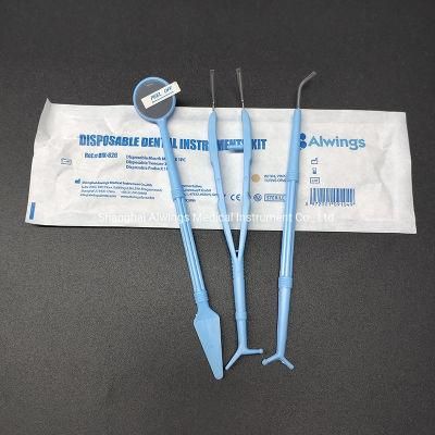 Disposable Dental Instrument Kits with Mounth Mirror/Probe/Tweezer