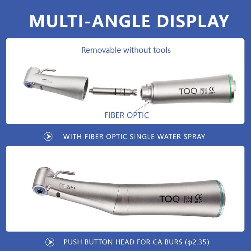 Medical Equipment Fiber Optic Contra Angle with Special Anti-Fouling Treatment