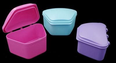 Hot Selling Colorful Plastic Denture Box
