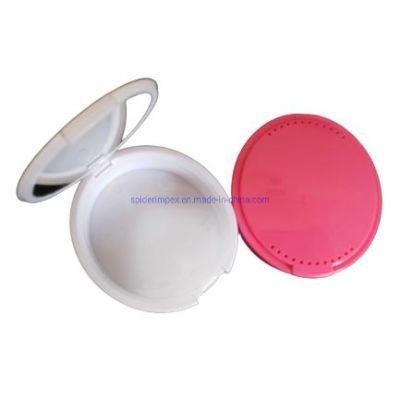 Custom Logo Plastic Orthodontic Braces Denture Retainer Case with Mirror