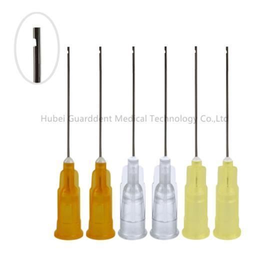OEM Dental Disposable 23G/25g/ 27g / 30ga Dental Sterilized Endo Irrigation Needle Tip End-Closed Side Hole with CE and FDA Flow Tip Dispensing Tips