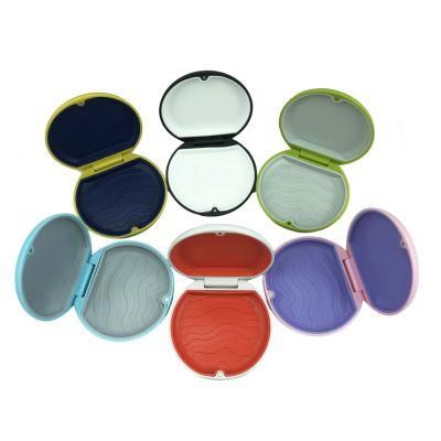 Hot Selling Magnetic Dental Orthodontic Retainer Case with Mirror and Silicond Pad