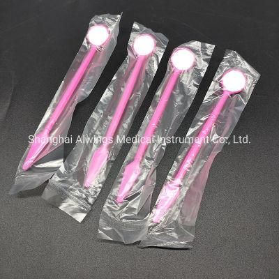 Dental Instruments Dental Disposable Mirror with Glass Lens Bag Packing