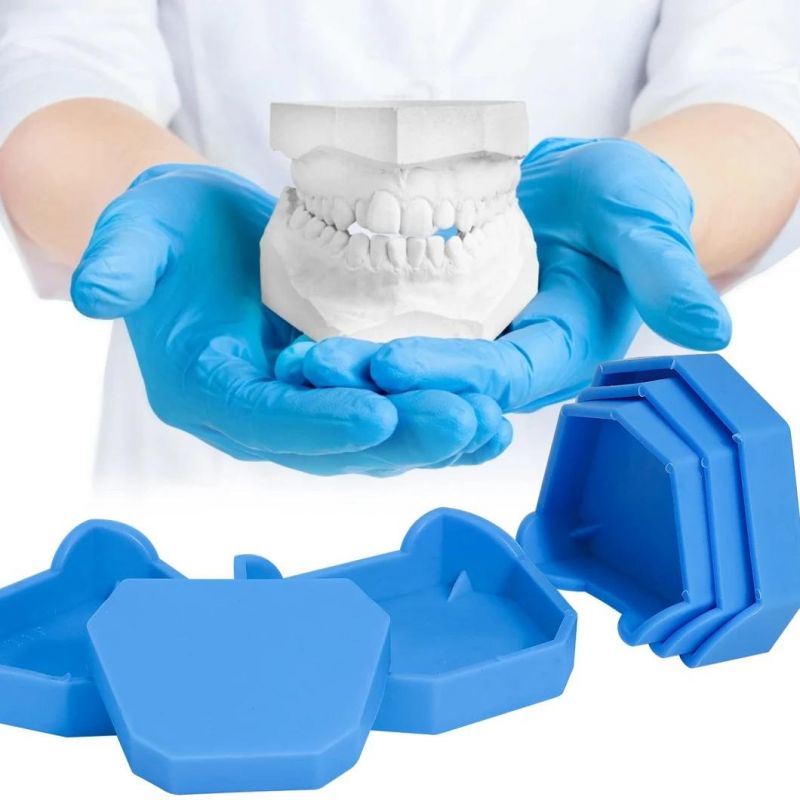 Square Head and Cusp Head Dental Model Base Impression Tray Base