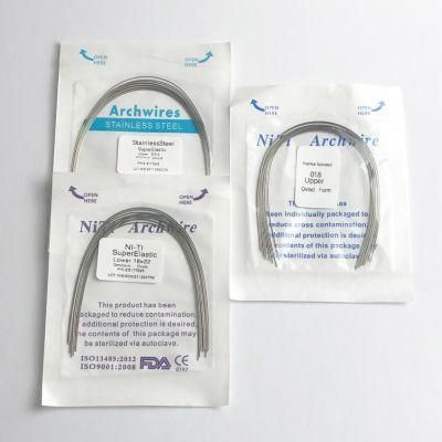 Consumables Dental Equipment Archwire Stainless Steel Niti Orthodontic Wires