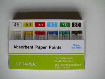 Dental Gutta Percha Points Dental Absorbent Paper Points