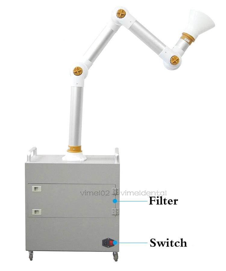 Dental Aerosol Machine Extraoral Suction System 4 Layer Filter Disinfection +UVC Ultraviolet Lamp Dental Air Purifier External Oral Extractor