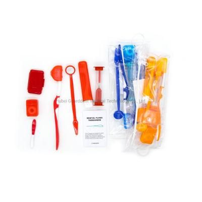 Portable Travel Dental Orthodontic Hygiene Clean Care Brush Kits 8 in 1 Set