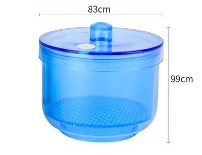 Disinfection Bur Box Dental Bur Block Holder Cleaner Round Box