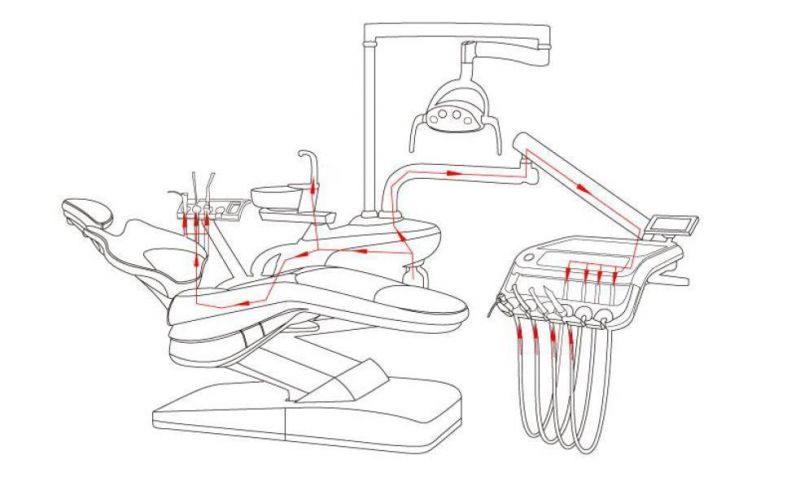 Dental Chair Simple Operation Disinfection Dental Unit Yj-S800