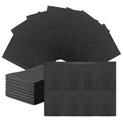 125PCS Black Tattoo Cleaning Wipes Pad Disposable Dental Piercing Bibs Waterproof Sheets Paper Tattoo Accessories