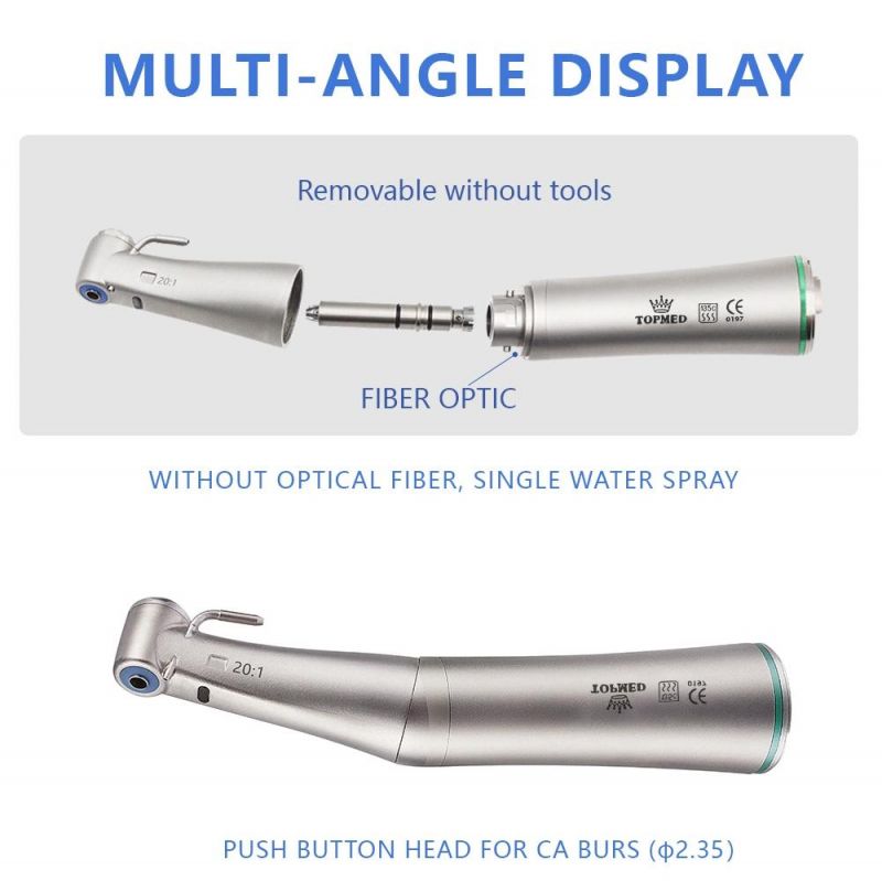 Compatible with NSK Push Button 20: 1 Contra Angle Handpiece