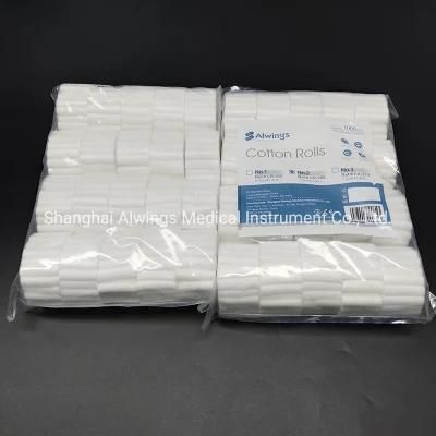 Dental Disposable Cotton Rolls 1.0*3.8cm for Blood Absorbing