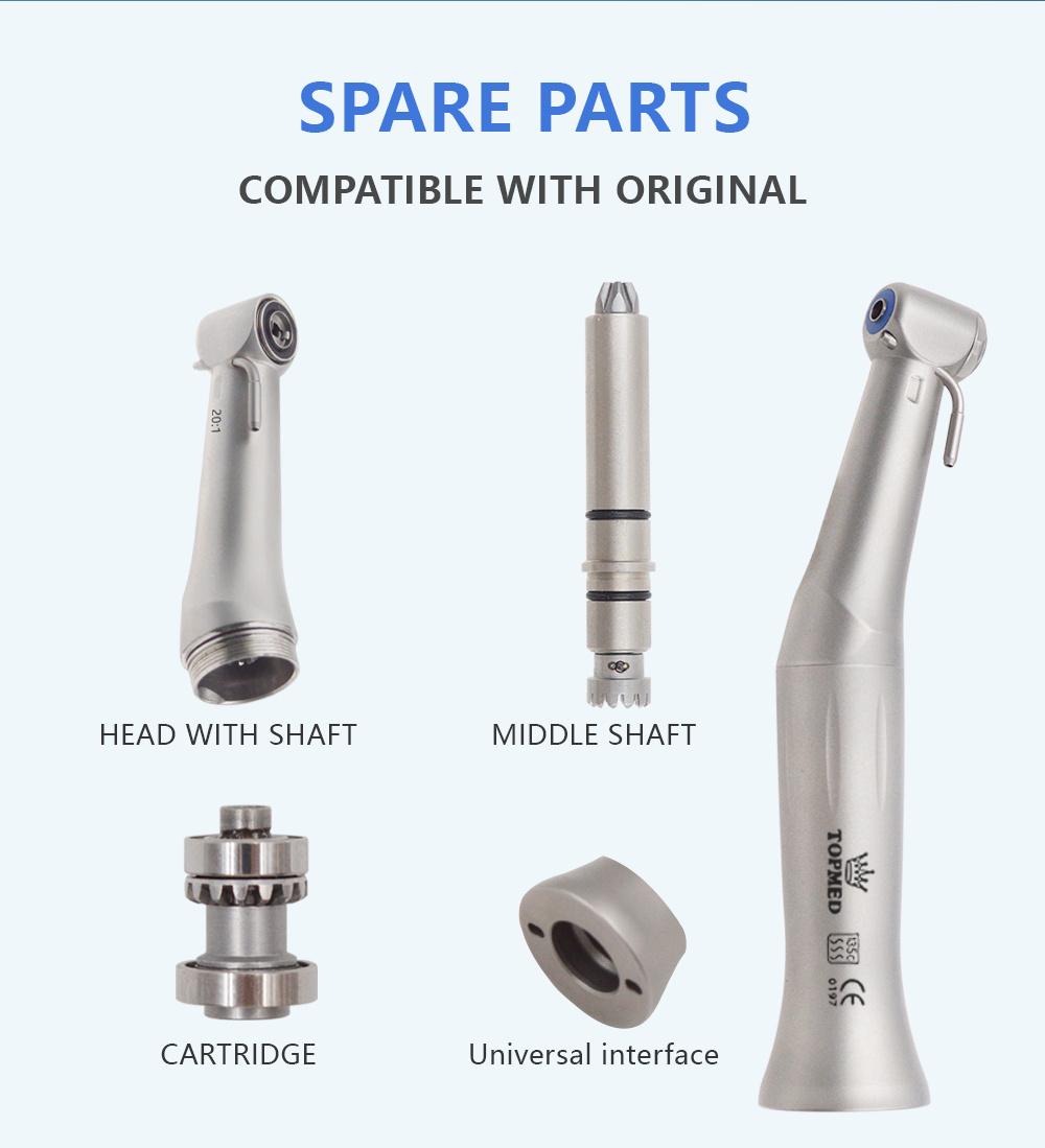Stable Quality 20: 1 Implant Contra Angle Dental High Speed Handpiece Without LED