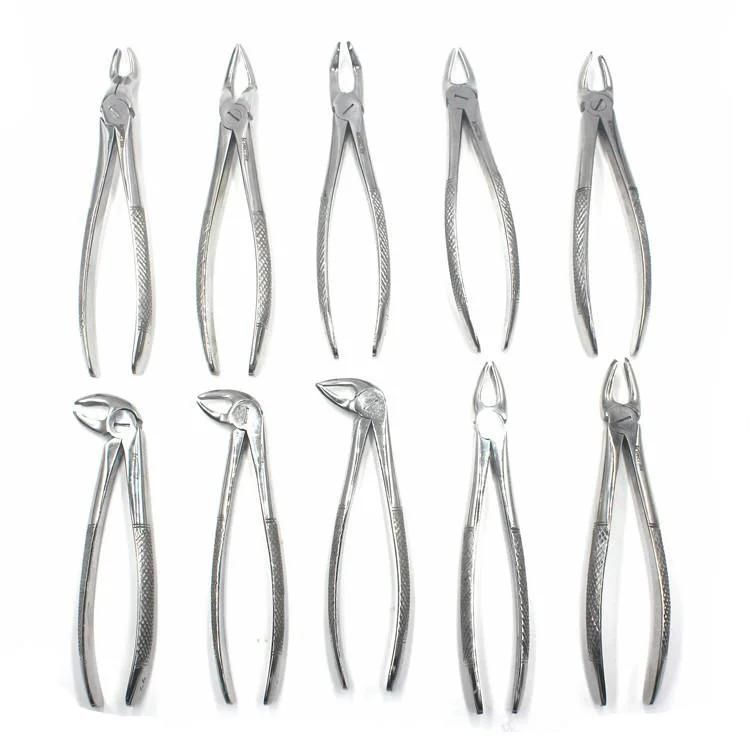 10PCS Oral Dental Surgery Instruments Kit Extracting Elevators Forceps