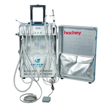 Hochey Medical Portable Mobile Dental Unit with Air Compressor