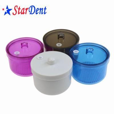 Dental Colorful Disinfection Plastic Burs Holder Box for Cleaning Burs/Files