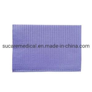 Purple Tissue Anti-Leakage Disposable Dental Patient Napkin