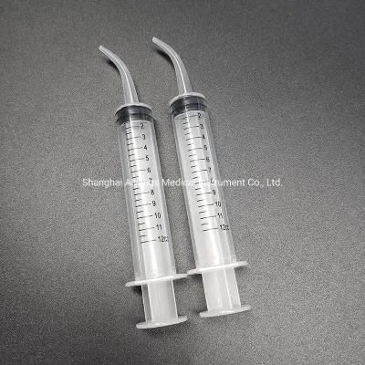 Disposable Curved Irrigation Syringes Medical Grade