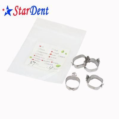 Dental Instrument Orthodontic Molar Band with Bondable Mbt Buccal Tube 0.022